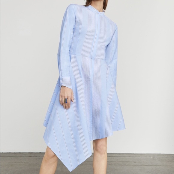 BCBGMaxazria Rayanne Asymmetrical Shirt Casual Maxi Dress NWT - Picture 2 of 11